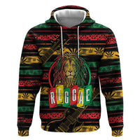 International Reggae Day Hoodie Rastafarian Lion Legend of Reggae - Wonder Print Shop