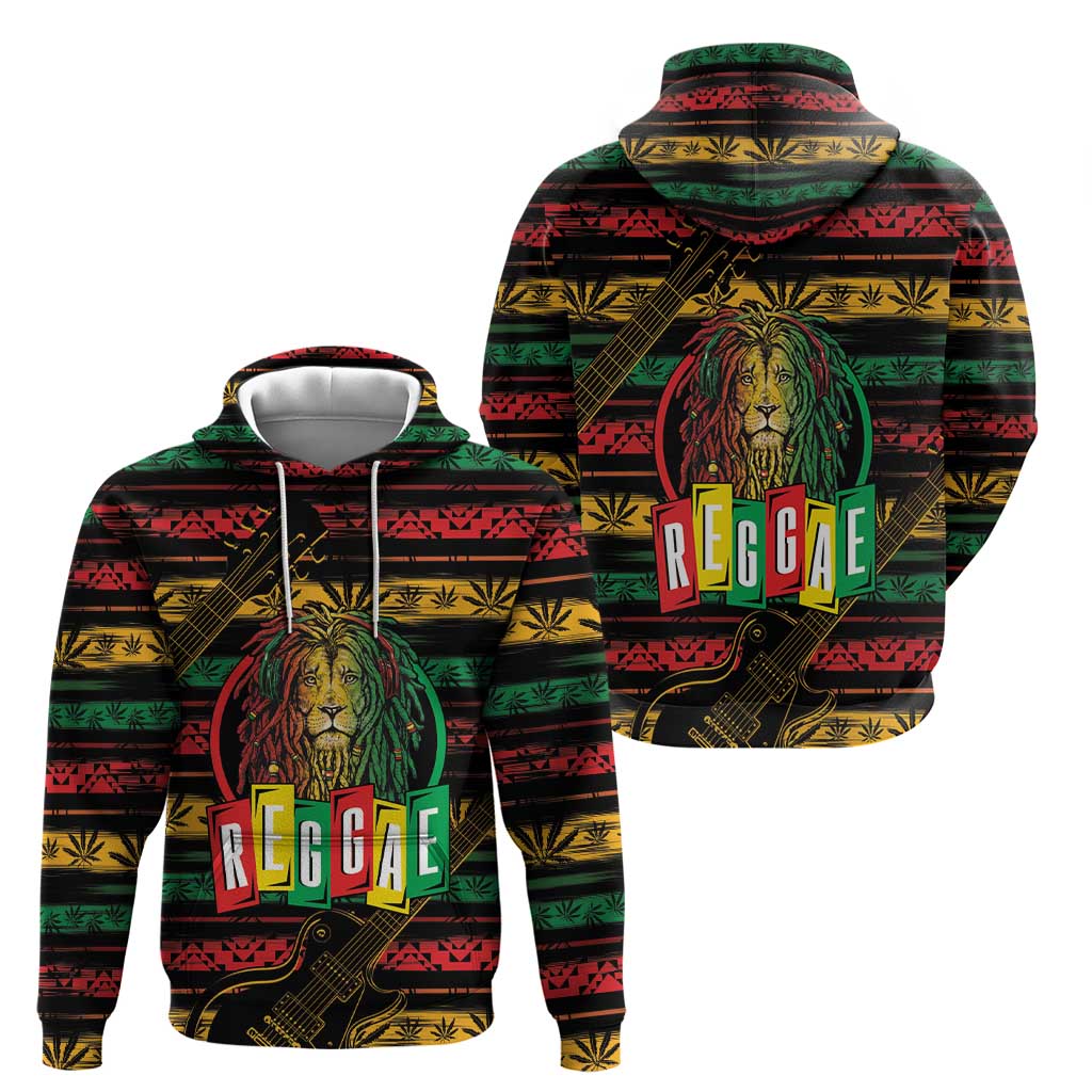 International Reggae Day Hoodie Rastafarian Lion Legend of Reggae - Wonder Print Shop