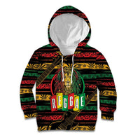 International Reggae Day Kid Hoodie Rastafarian Lion Legend of Reggae - Wonder Print Shop