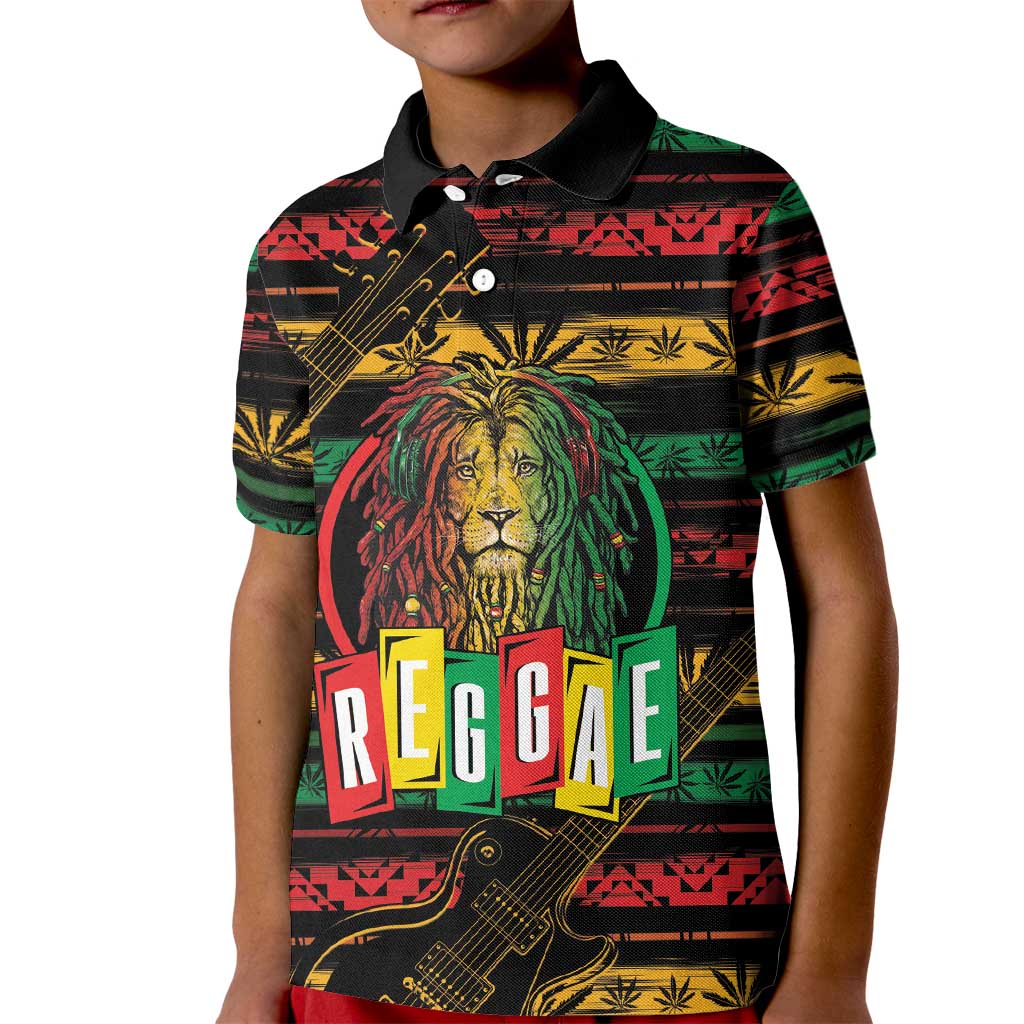 International Reggae Day Kid Polo Shirt Rastafarian Lion Legend of Reggae - Wonder Print Shop