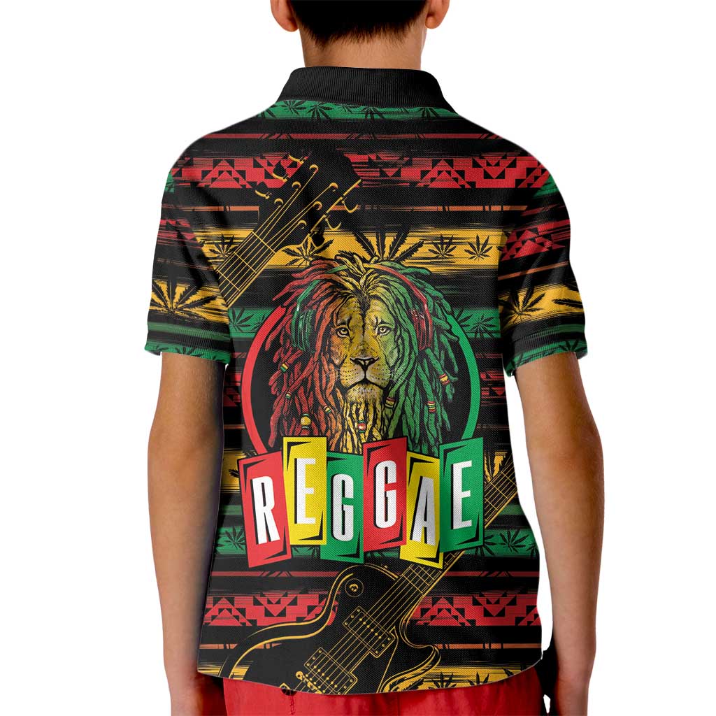 International Reggae Day Kid Polo Shirt Rastafarian Lion Legend of Reggae - Wonder Print Shop