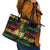 International Reggae Day Leather Tote Bag Rastafarian Lion Legend of Reggae - Wonder Print Shop