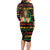 International Reggae Day Long Sleeve Bodycon Dress Rastafarian Lion Legend of Reggae - Wonder Print Shop