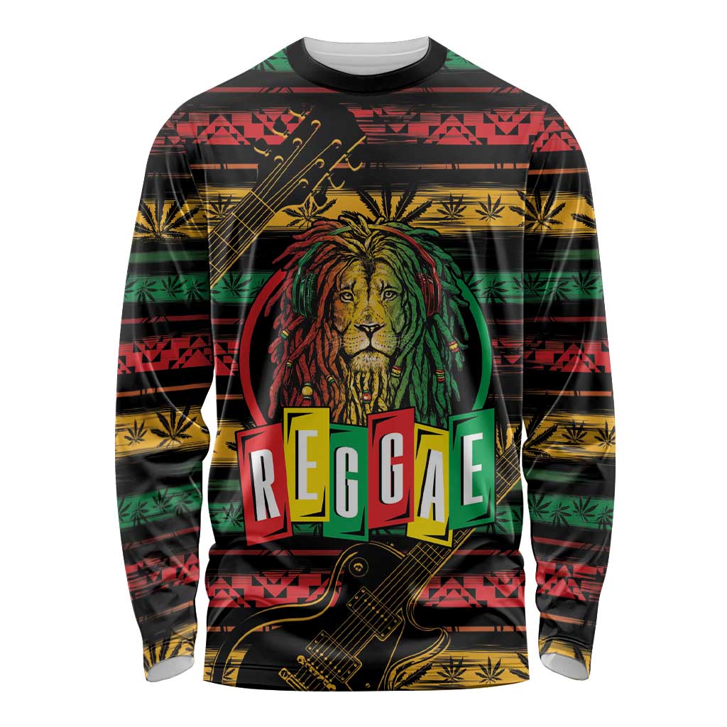 International Reggae Day Long Sleeve Shirt Rastafarian Lion Legend of Reggae - Wonder Print Shop