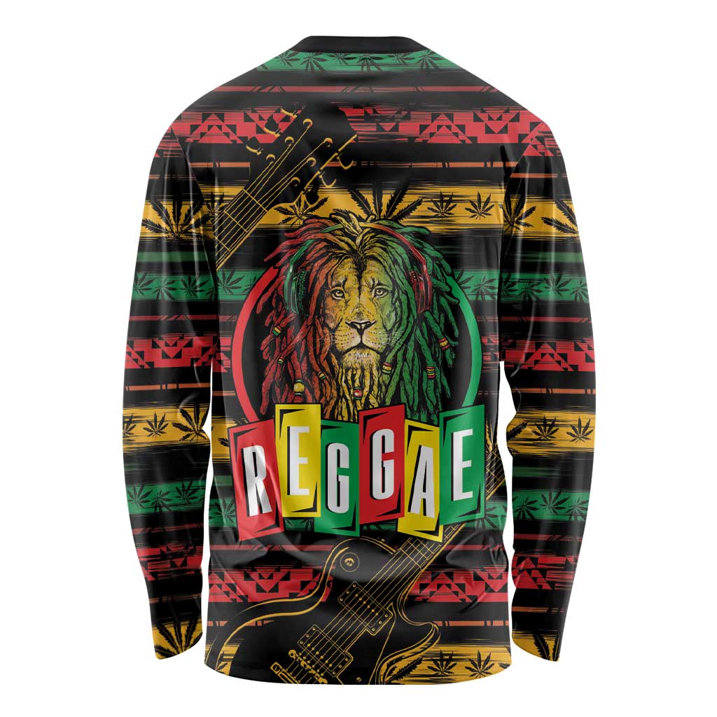 International Reggae Day Long Sleeve Shirt Rastafarian Lion Legend of Reggae - Wonder Print Shop