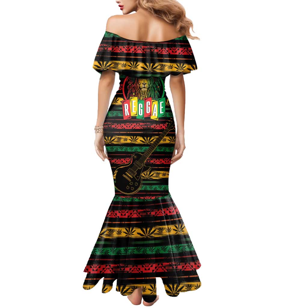 International Reggae Day Mermaid Dress Rastafarian Lion Legend of Reggae - Wonder Print Shop