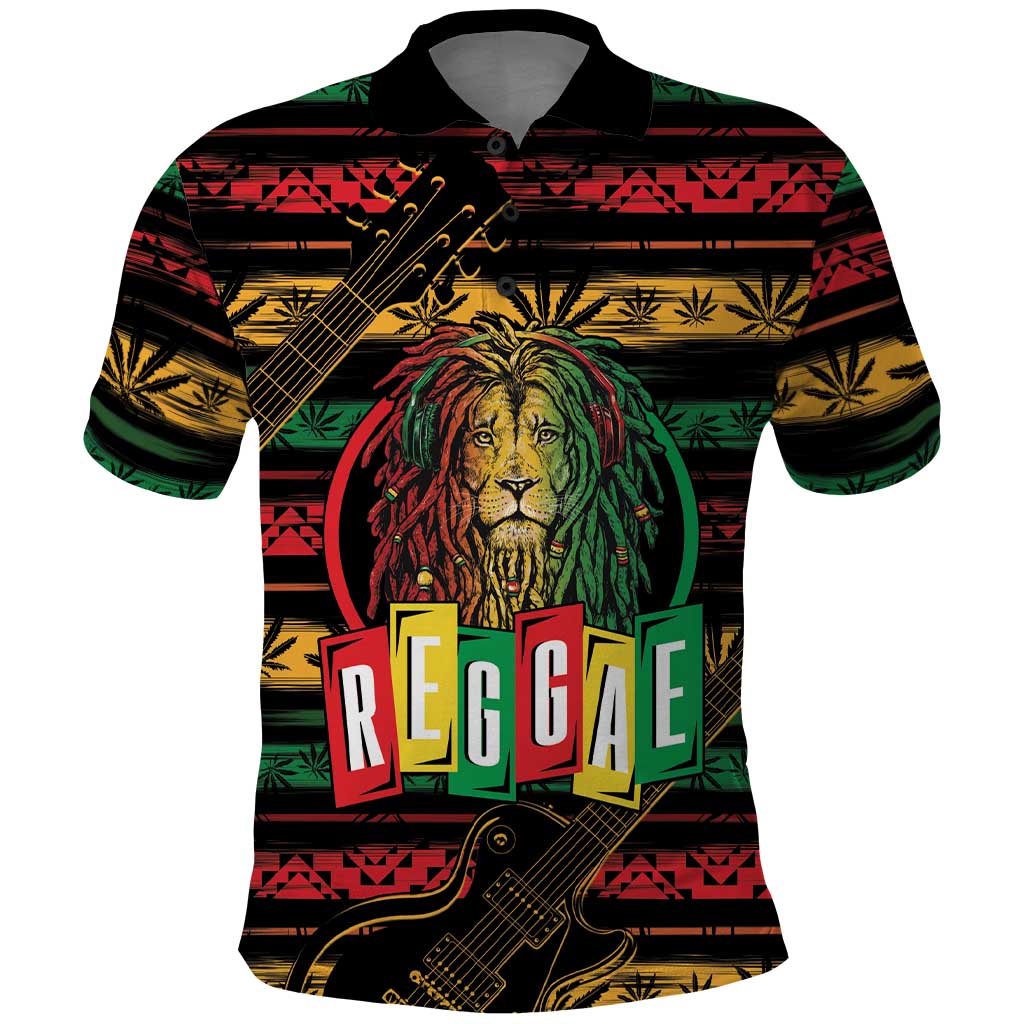 International Reggae Day Polo Shirt Rastafarian Lion Legend of Reggae - Wonder Print Shop