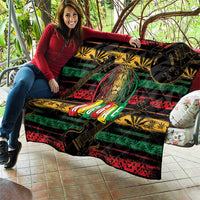 International Reggae Day Quilt Rastafarian Lion Legend of Reggae - Wonder Print Shop