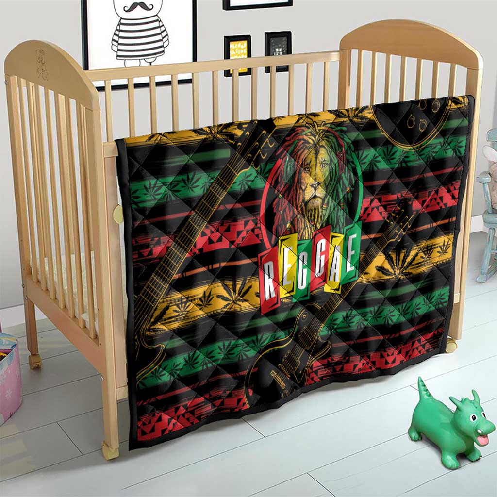 International Reggae Day Quilt Rastafarian Lion Legend of Reggae - Wonder Print Shop