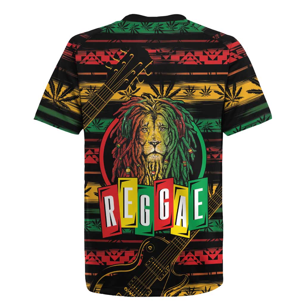 International Reggae Day Rugby Jersey Rastafarian Lion Legend of Reggae - Wonder Print Shop