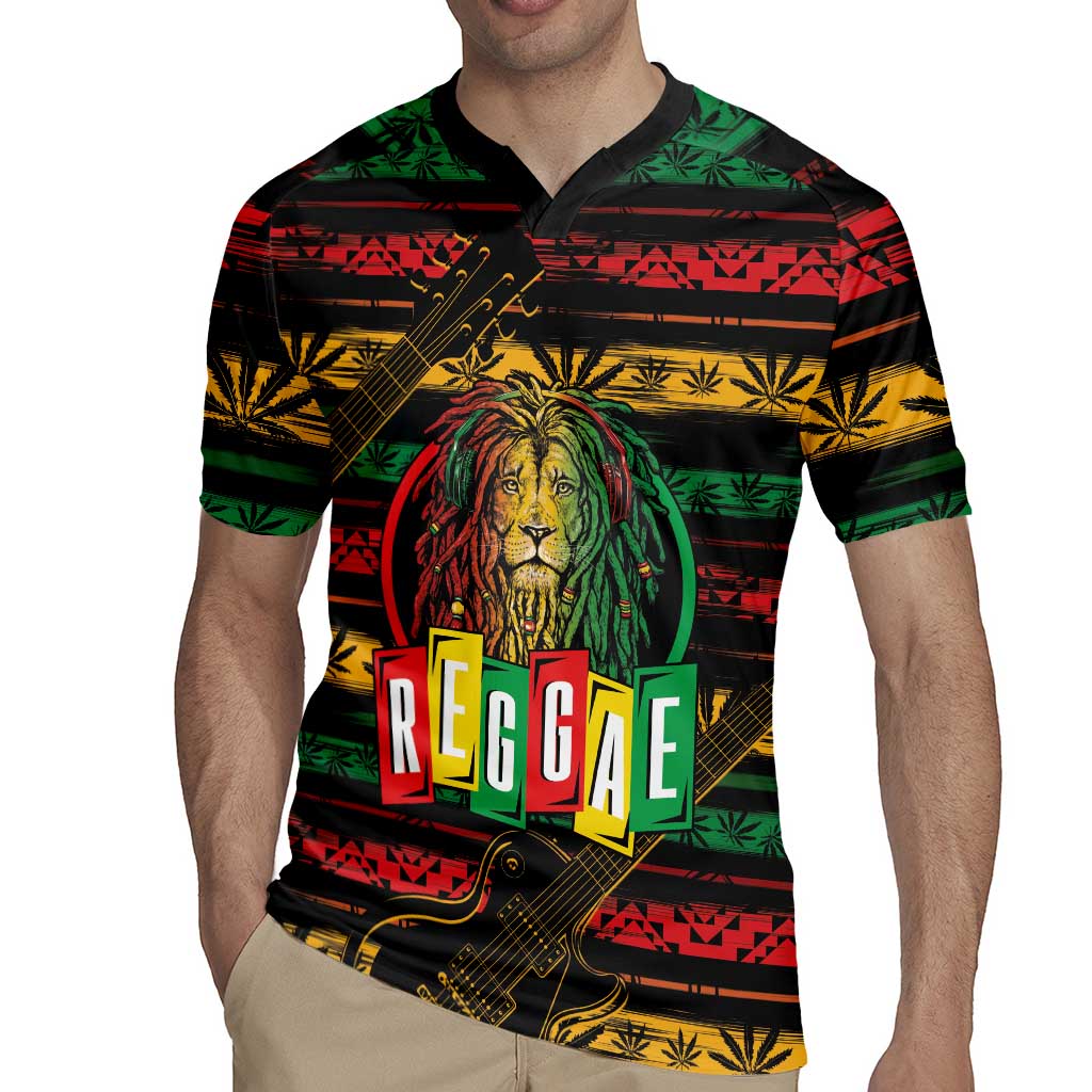 International Reggae Day Rugby Jersey Rastafarian Lion Legend of Reggae - Wonder Print Shop