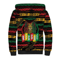 International Reggae Day Sherpa Hoodie Rastafarian Lion Legend of Reggae - Wonder Print Shop