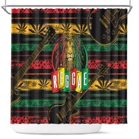 International Reggae Day Shower Curtain Rastafarian Lion Legend of Reggae