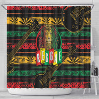 International Reggae Day Shower Curtain Rastafarian Lion Legend of Reggae