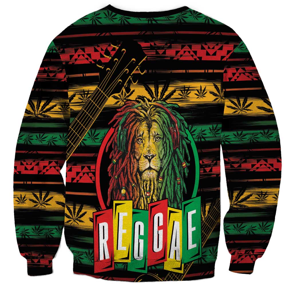 International Reggae Day Sweatshirt Rastafarian Lion Legend of Reggae - Wonder Print Shop