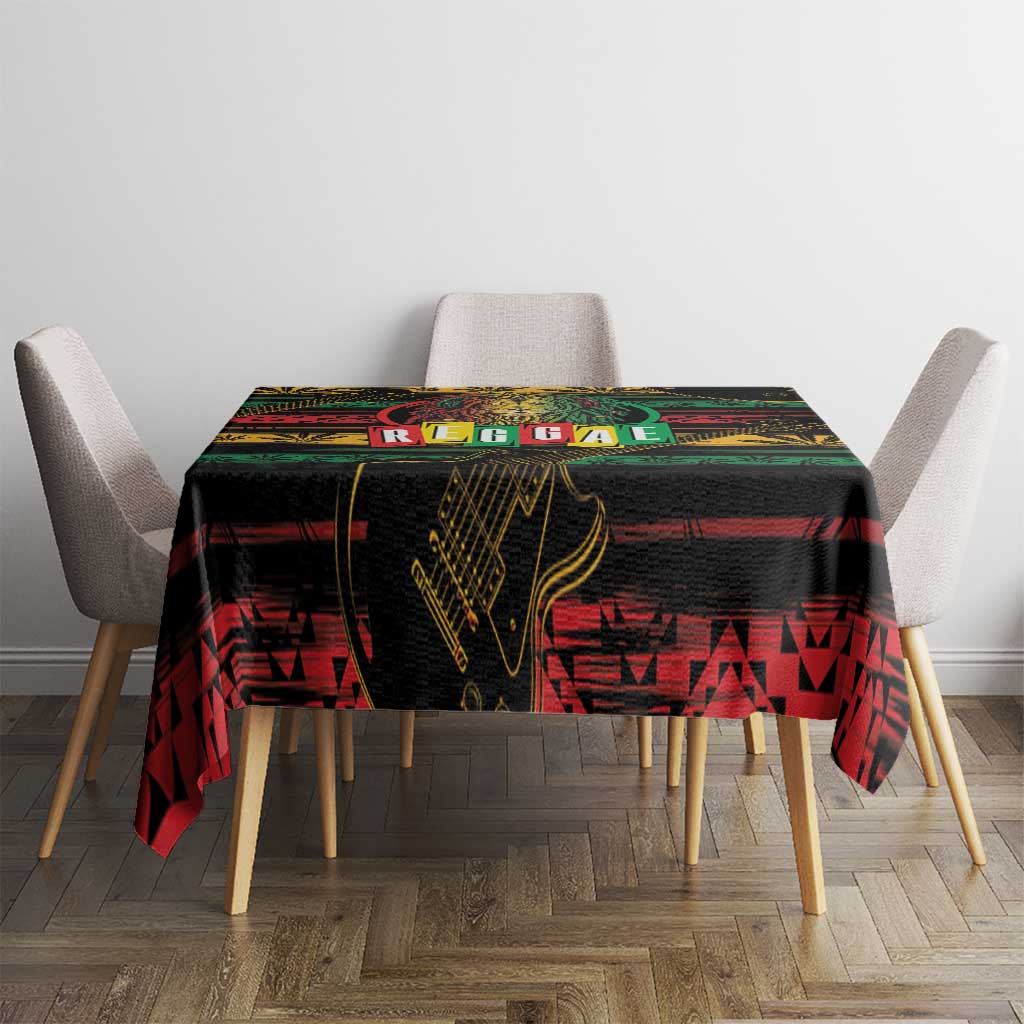 International Reggae Day Tablecloth Rastafarian Lion Legend of Reggae - Wonder Print Shop