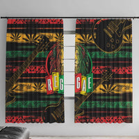International Reggae Day Window Curtain Rastafarian Lion Legend of Reggae - Wonder Print Shop