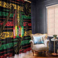 International Reggae Day Window Curtain Rastafarian Lion Legend of Reggae - Wonder Print Shop