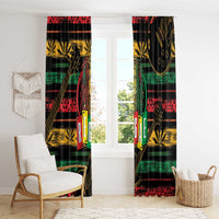 International Reggae Day Window Curtain Rastafarian Lion Legend of Reggae - Wonder Print Shop