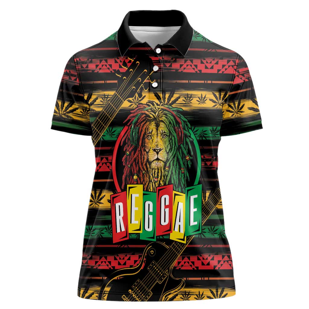 International Reggae Day Women Polo Shirt Rastafarian Lion Legend of Reggae - Wonder Print Shop