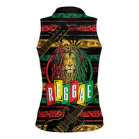 International Reggae Day Women Sleeveless Polo Shirt Rastafarian Lion Legend of Reggae - Wonder Print Shop