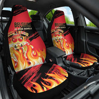 Belgium 2024 Football Car Seat Cover Go De Rode Duivels - Wonder Print Shop