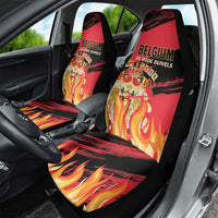 Belgium 2024 Football Car Seat Cover Go De Rode Duivels - Wonder Print Shop