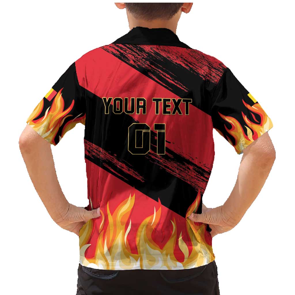 Custom Belgium 2024 Football Family Matching Mermaid Dress and Hawaiian Shirt Go De Rode Duivels - Wonder Print Shop