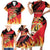 Custom Belgium 2024 Football Family Matching Short Sleeve Bodycon Dress and Hawaiian Shirt Go De Rode Duivels - Wonder Print Shop
