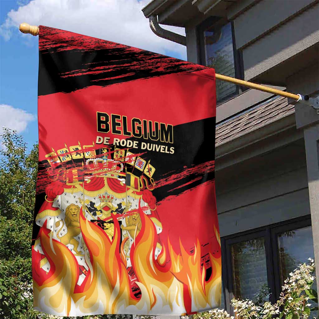 Belgium 2024 Football Garden Flag Go De Rode Duivels - Wonder Print Shop