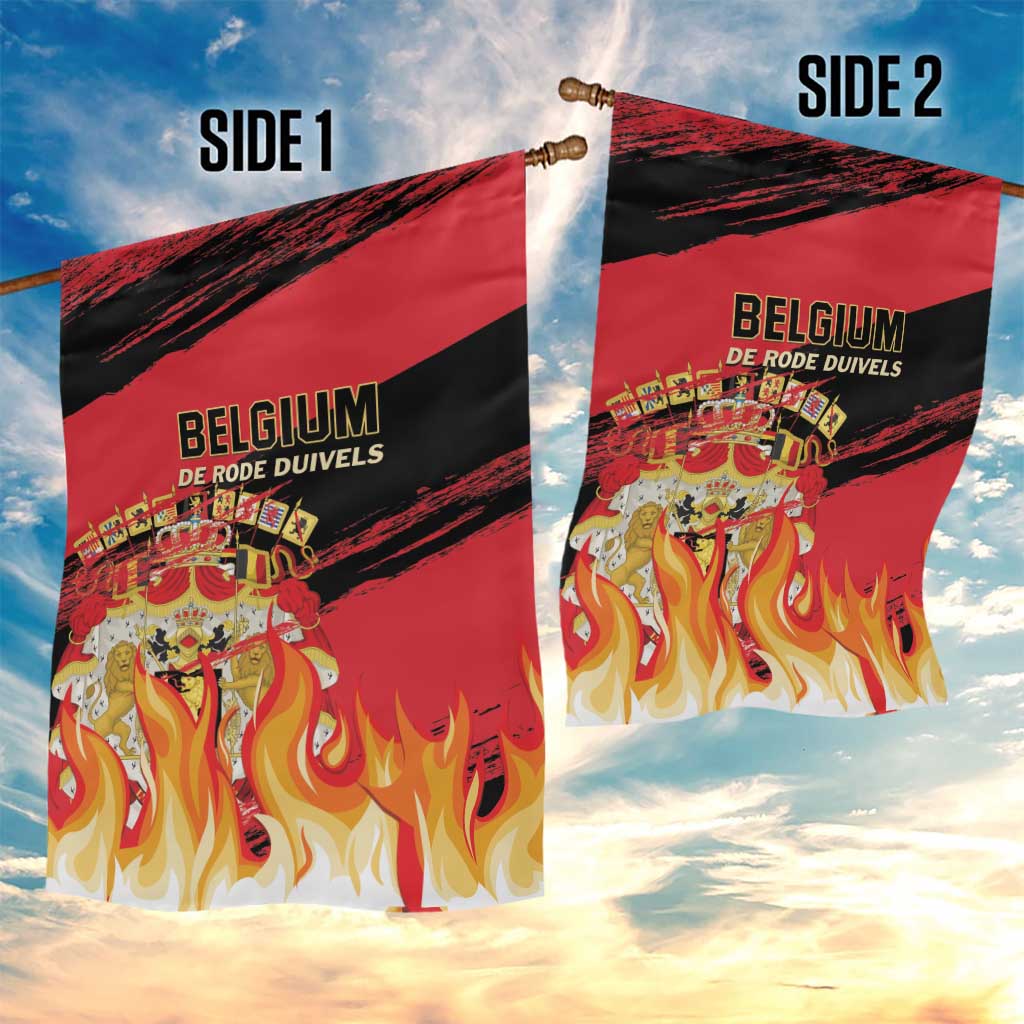 Belgium 2024 Football Garden Flag Go De Rode Duivels - Wonder Print Shop