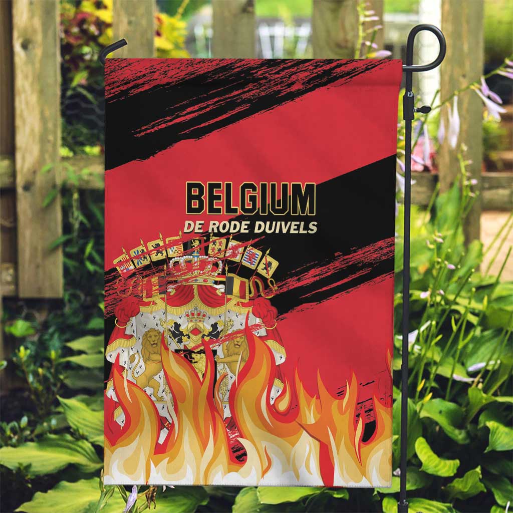 Belgium 2024 Football Garden Flag Go De Rode Duivels - Wonder Print Shop