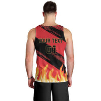 Custom Belgium 2024 Football Men Tank Top Go De Rode Duivels - Wonder Print Shop