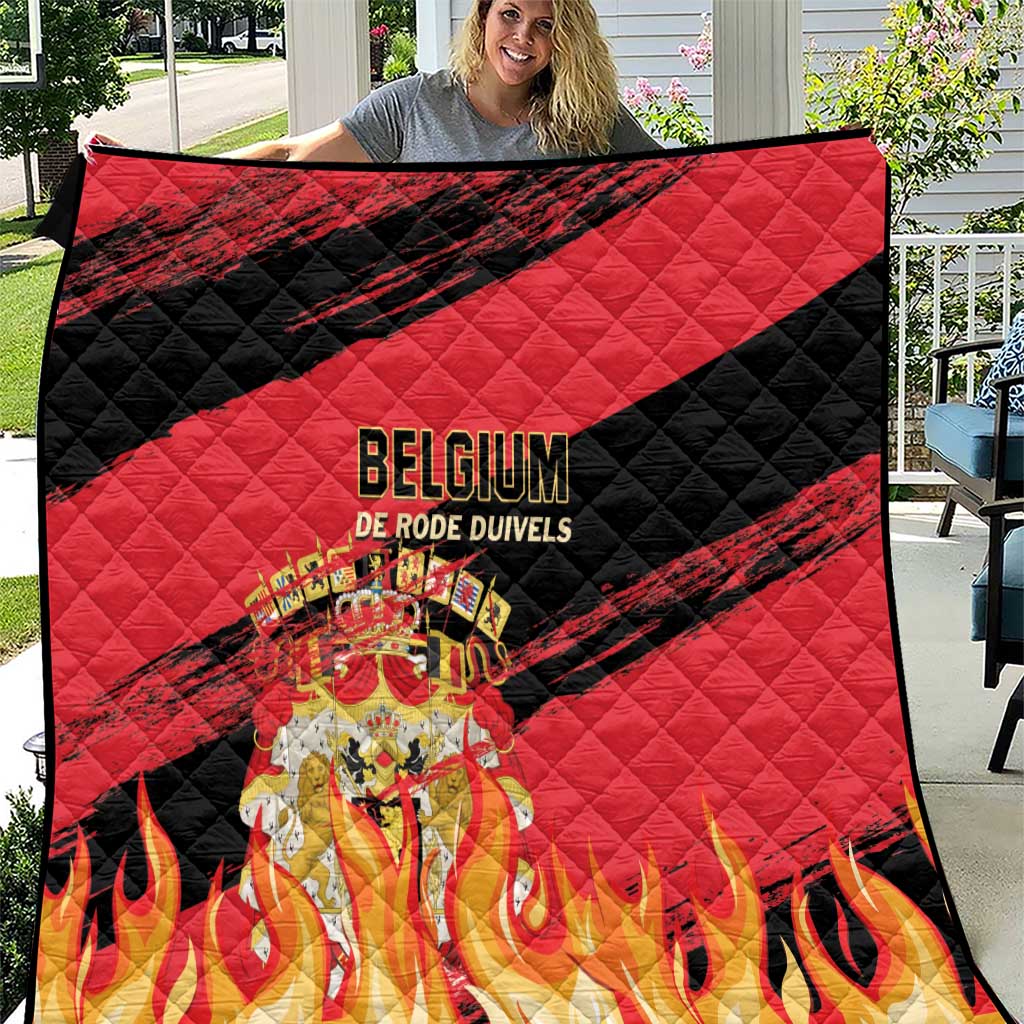 Belgium 2024 Football Quilt Go De Rode Duivels - Wonder Print Shop