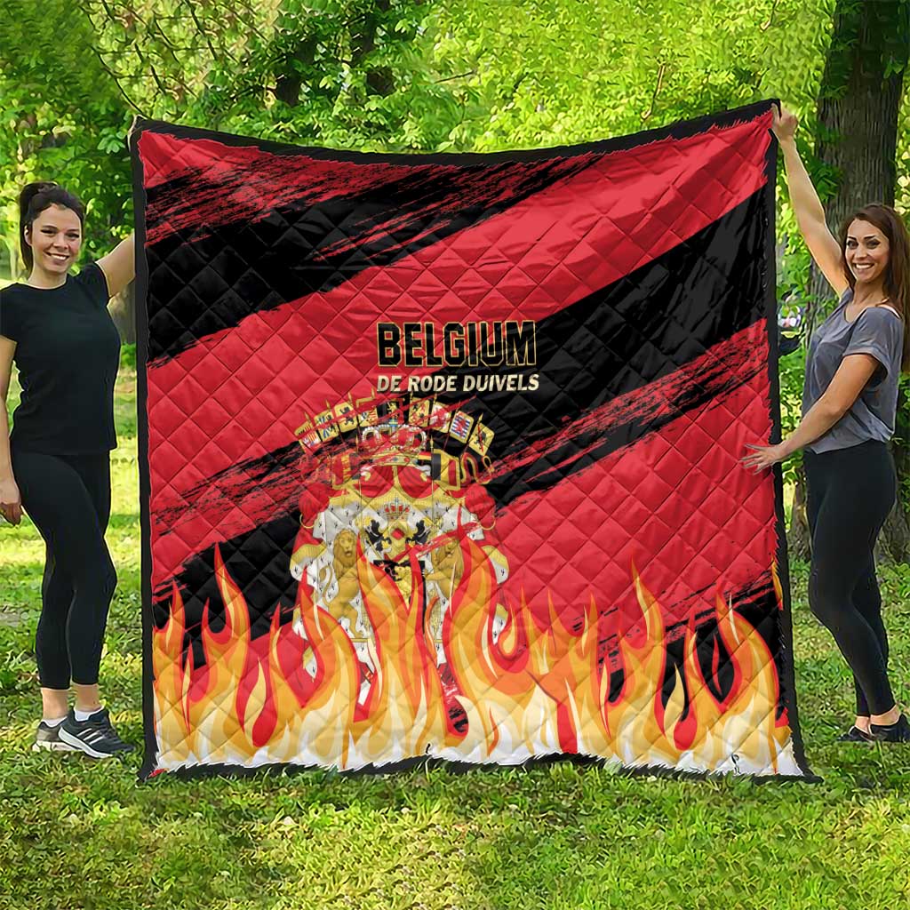 Belgium 2024 Football Quilt Go De Rode Duivels - Wonder Print Shop
