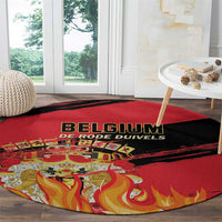 Belgium 2024 Football Round Carpet Go De Rode Duivels