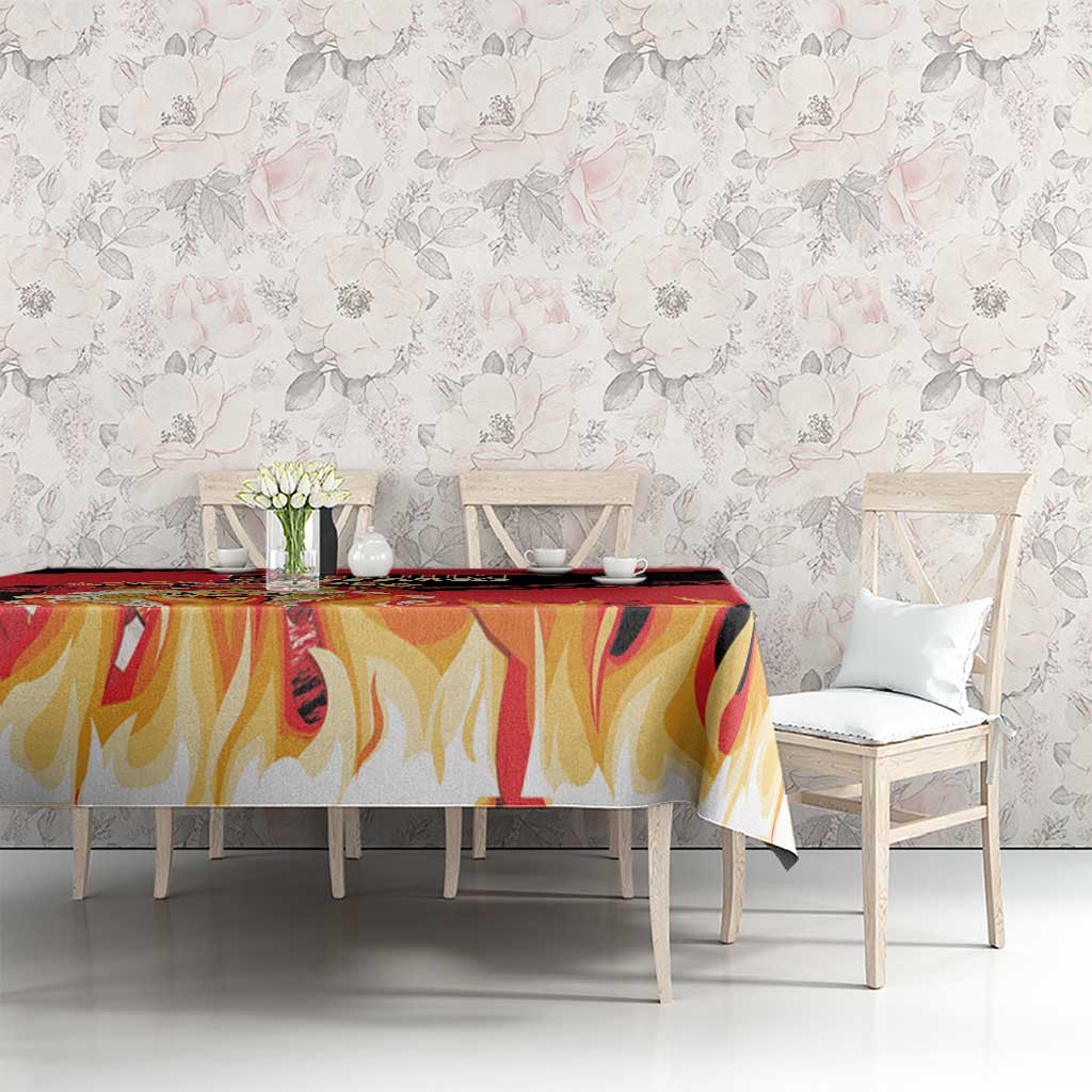 Belgium 2024 Football Tablecloth Go De Rode Duivels - Wonder Print Shop