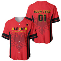 Custom Albania 2024 Football Baseball Jersey Come On Kuqezinjte - Wonder Print Shop
