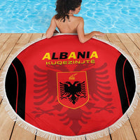 Albania 2024 Football Beach Blanket Come On Kuqezinjte - Wonder Print Shop