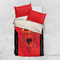 Albania 2024 Football Bedding Set Come On Kuqezinjte - Wonder Print Shop