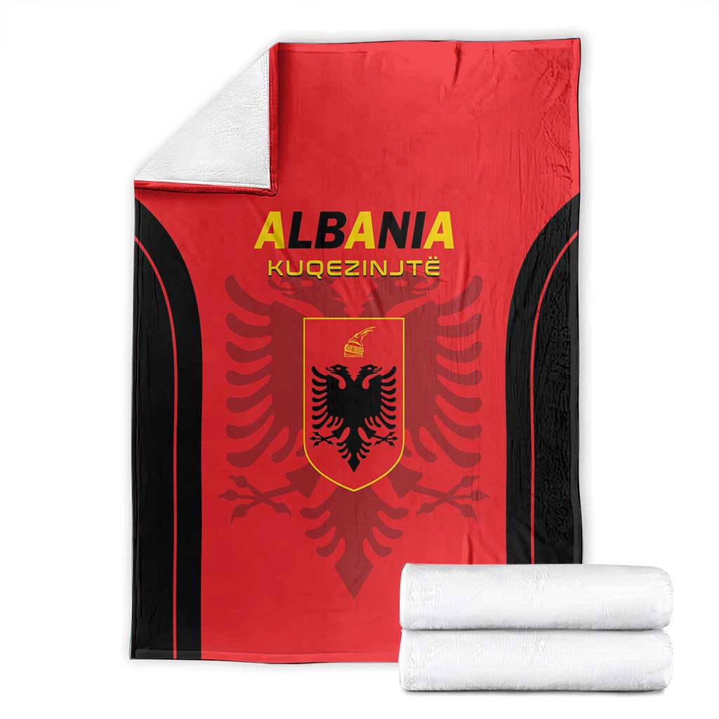 Albania 2024 Football Blanket Come On Kuqezinjte