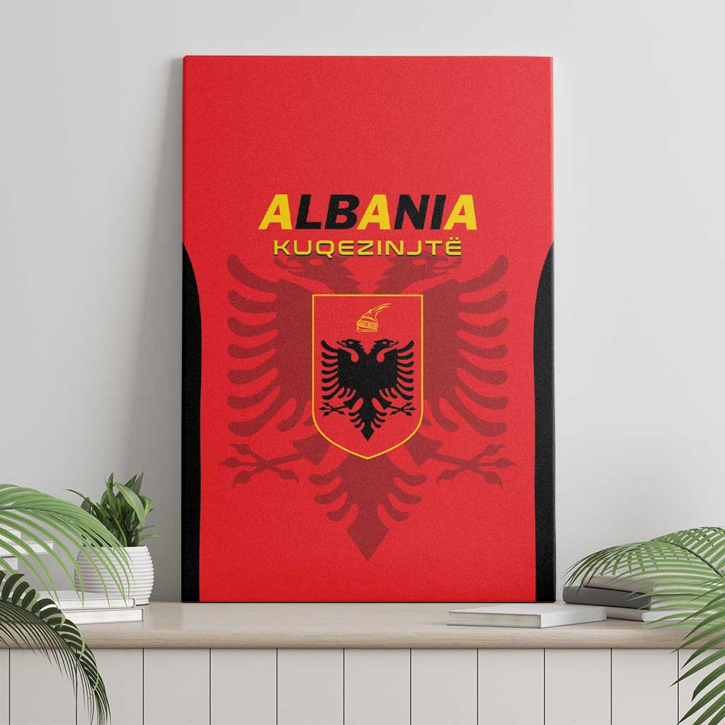 Albania 2024 Football Canvas Wall Art Come On Kuqezinjte - Wonder Print Shop