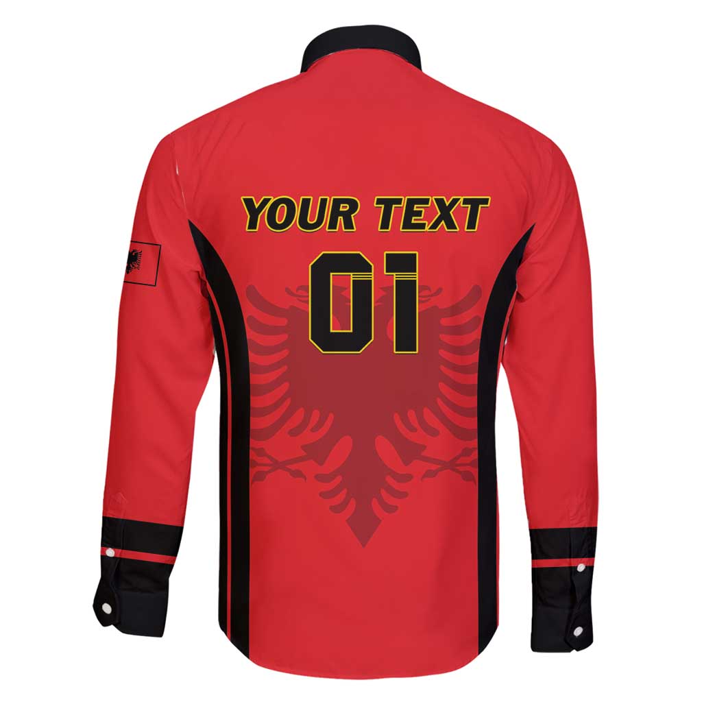 Custom Albania 2024 Football Family Matching Long Sleeve Bodycon Dress and Hawaiian Shirt Come On Kuqezinjte - Wonder Print Shop