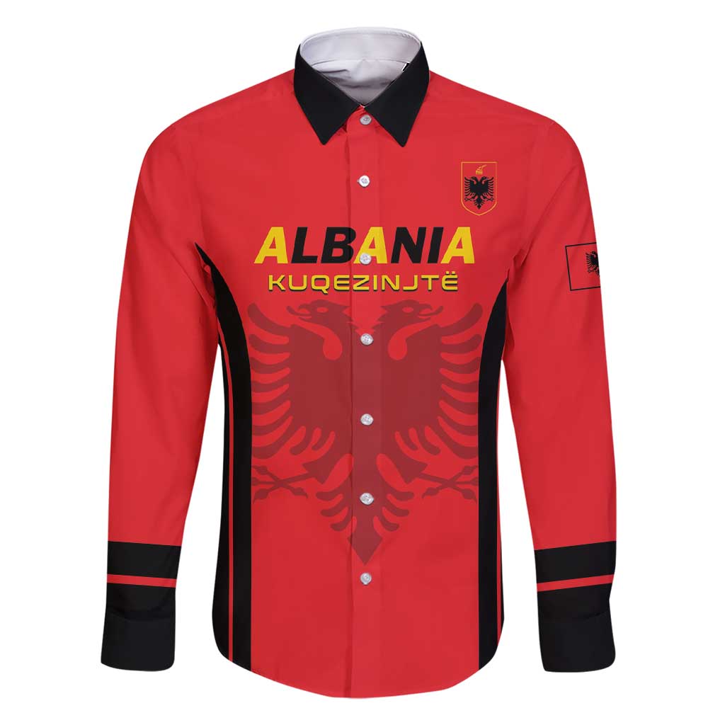 Custom Albania 2024 Football Family Matching Short Sleeve Bodycon Dress and Hawaiian Shirt Come On Kuqezinjte - Wonder Print Shop