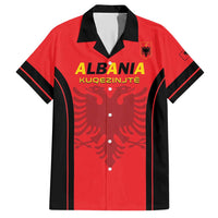 Custom Albania 2024 Football Hawaiian Shirt Come On Kuqezinjte - Wonder Print Shop
