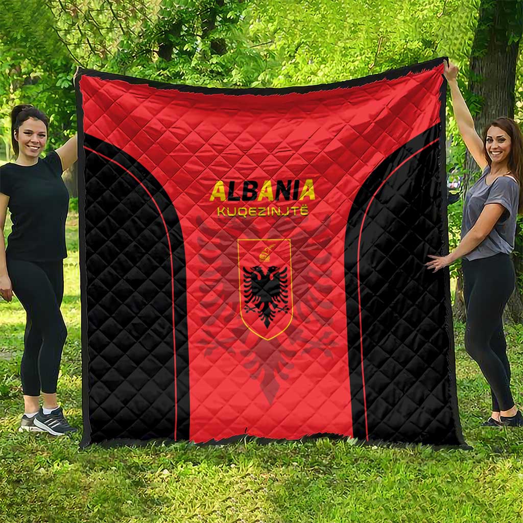 Albania 2024 Football Quilt Come On Kuqezinjte - Wonder Print Shop
