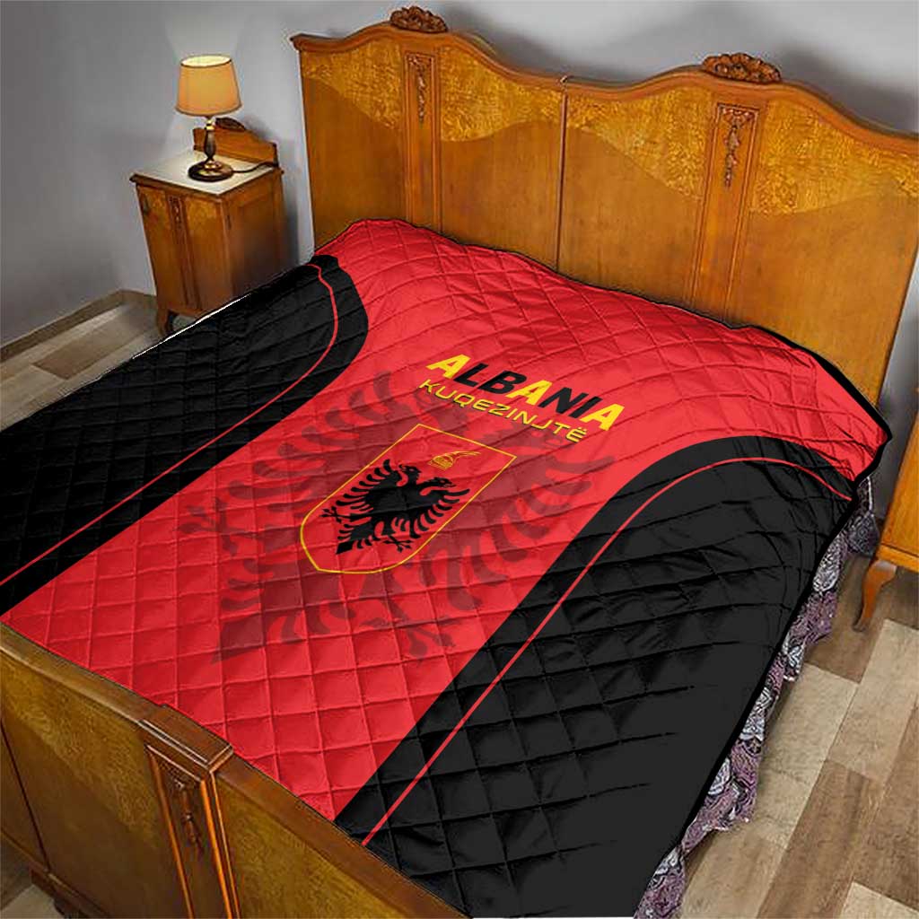 Albania 2024 Football Quilt Come On Kuqezinjte - Wonder Print Shop