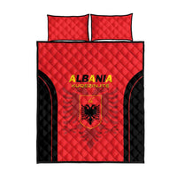 Albania 2024 Football Quilt Bed Set Come On Kuqezinjte - Wonder Print Shop