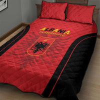 Albania 2024 Football Quilt Bed Set Come On Kuqezinjte - Wonder Print Shop