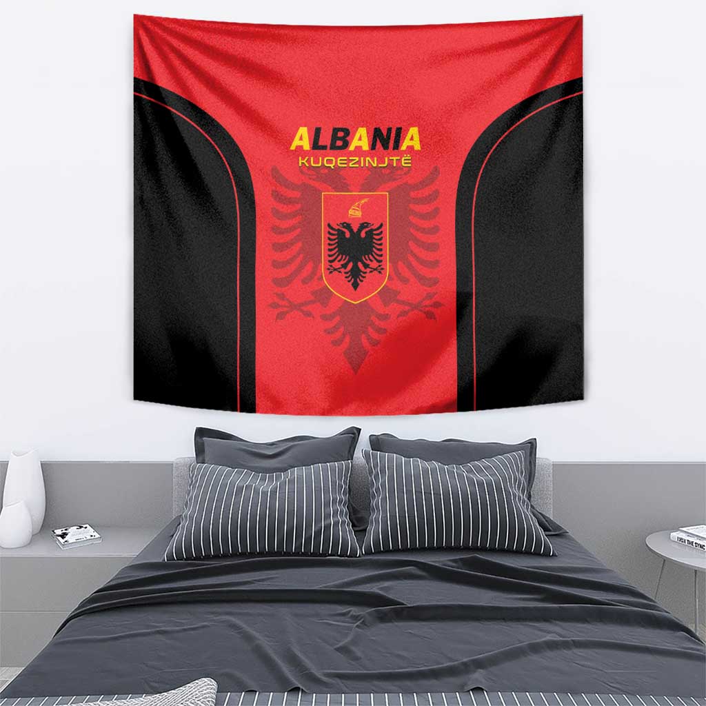 Albania 2024 Football Tapestry Come On Kuqezinjte - Wonder Print Shop